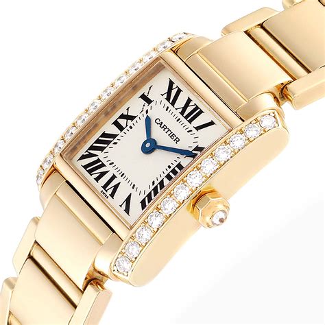 cartier yellow|cartier gold rose gold watch.